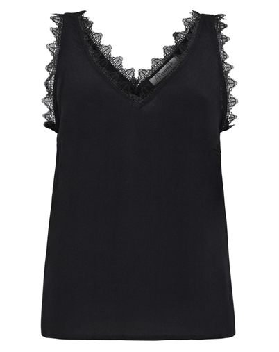 Co'Couture - Perin CC Lace Singlet Top - Black